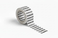 Rollo de cinta adhesiva impresa PVC con adhesivo base solvente 36mm x 63m 1 tinta base blanca