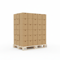 Caja americana de cartón simple marrón 18,4x11,5x7,6 cm para envíos y embalaje
