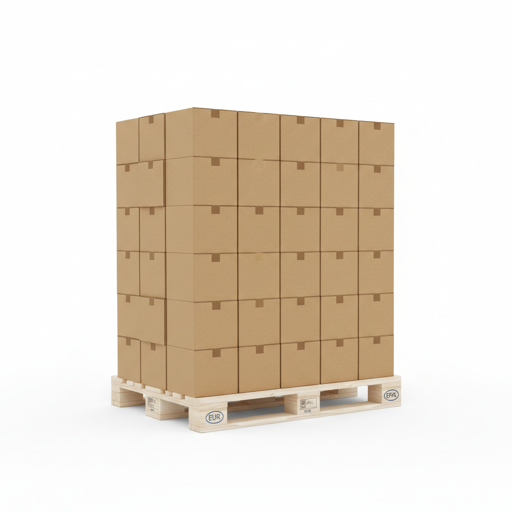 Caja americana de cartón simple marrón 18,4x11,5x7,6 cm para envíos y embalaje