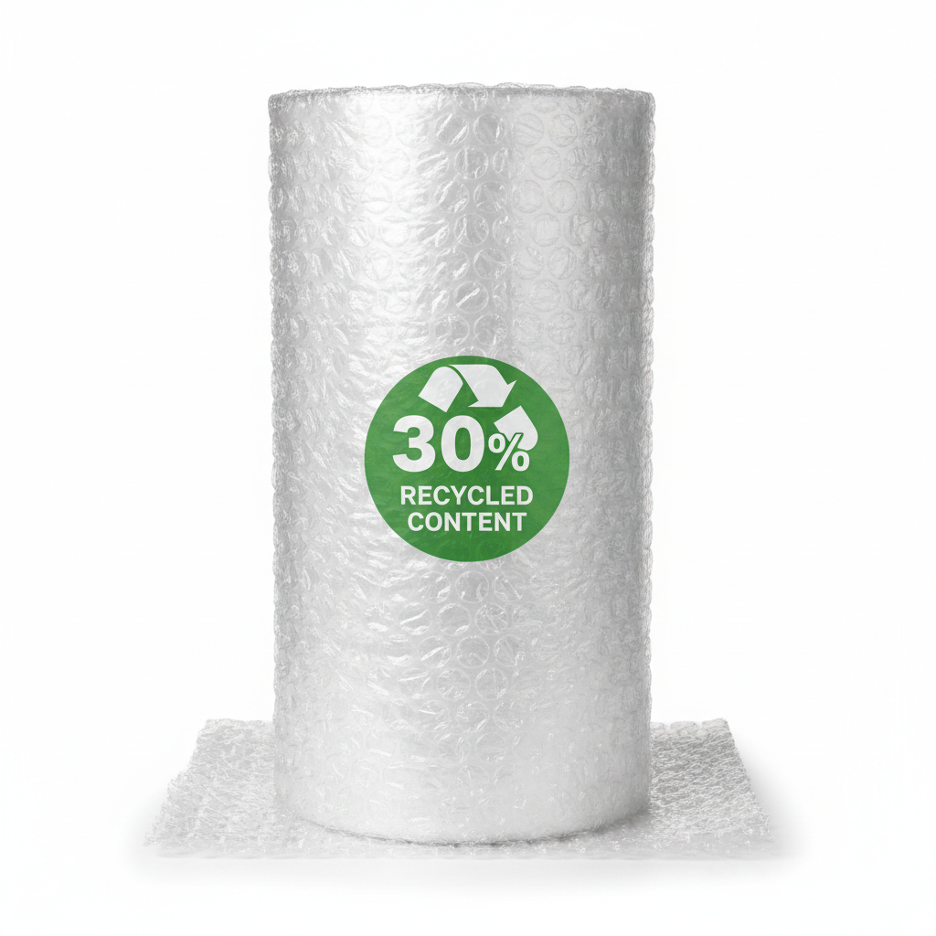 Rollo de plástico burbuja Aircap® Ø10 mm 30% reciclado 160 cm de ancho x 200 m de largo para protección de productos