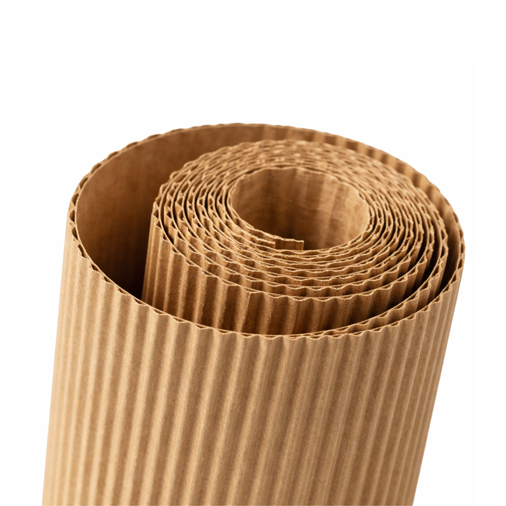 Cartón ondulado en rollo 250g/m² marrón 120cm x 100m