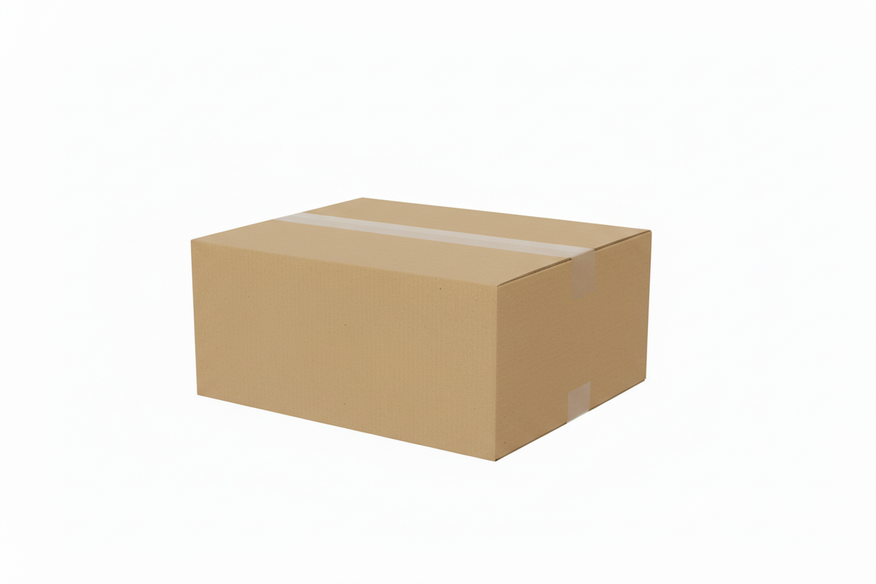 Caja americana de cartón doble micro marrón 39,5x19,5x12 cm para envíos y embalaje