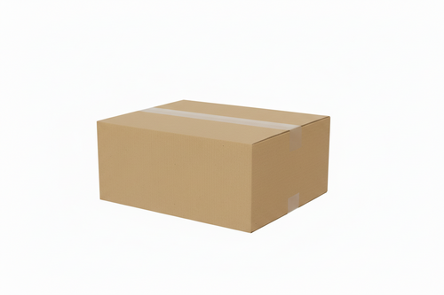 Caja americana de cartón doble micro marrón 39,5x19,5x12 cm para envíos y embalaje