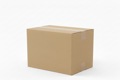 Caja americana de cartón doble marrón 39x29x29 cm para envíos y embalaje