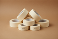 Rollo de cinta de papel crepé pintor carrocero 24mm 125 micras para enmascarar y proteger