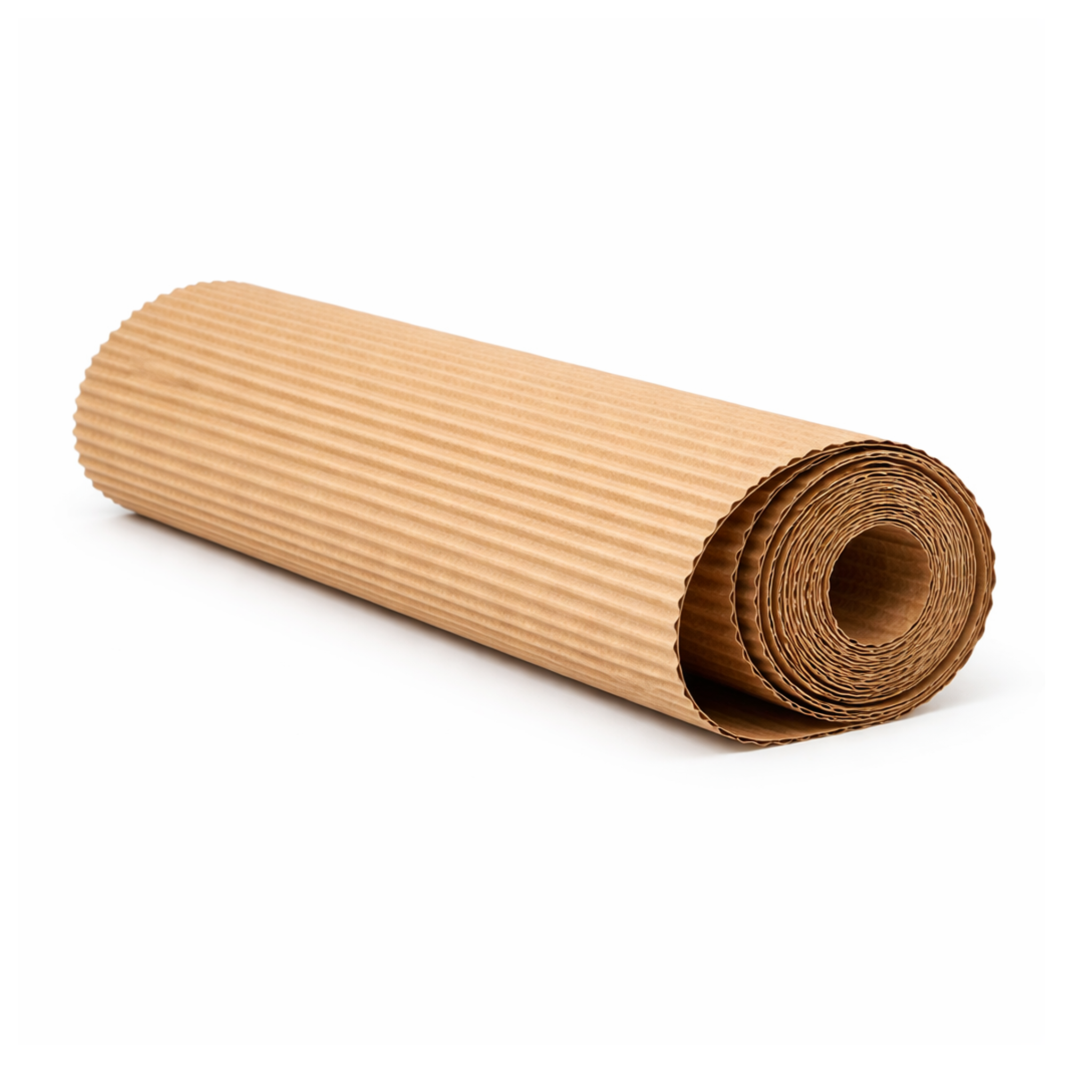 Cartón microondulado en rollo 250g/m² marrón 90cm x 25m